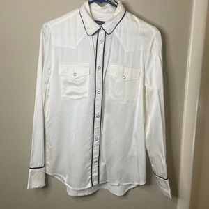 Levis white button down shirt